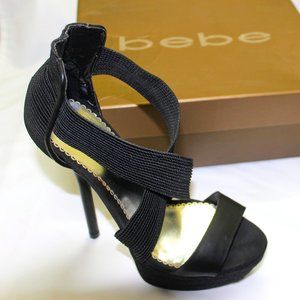 Bebe Stiletto Strappy Heels